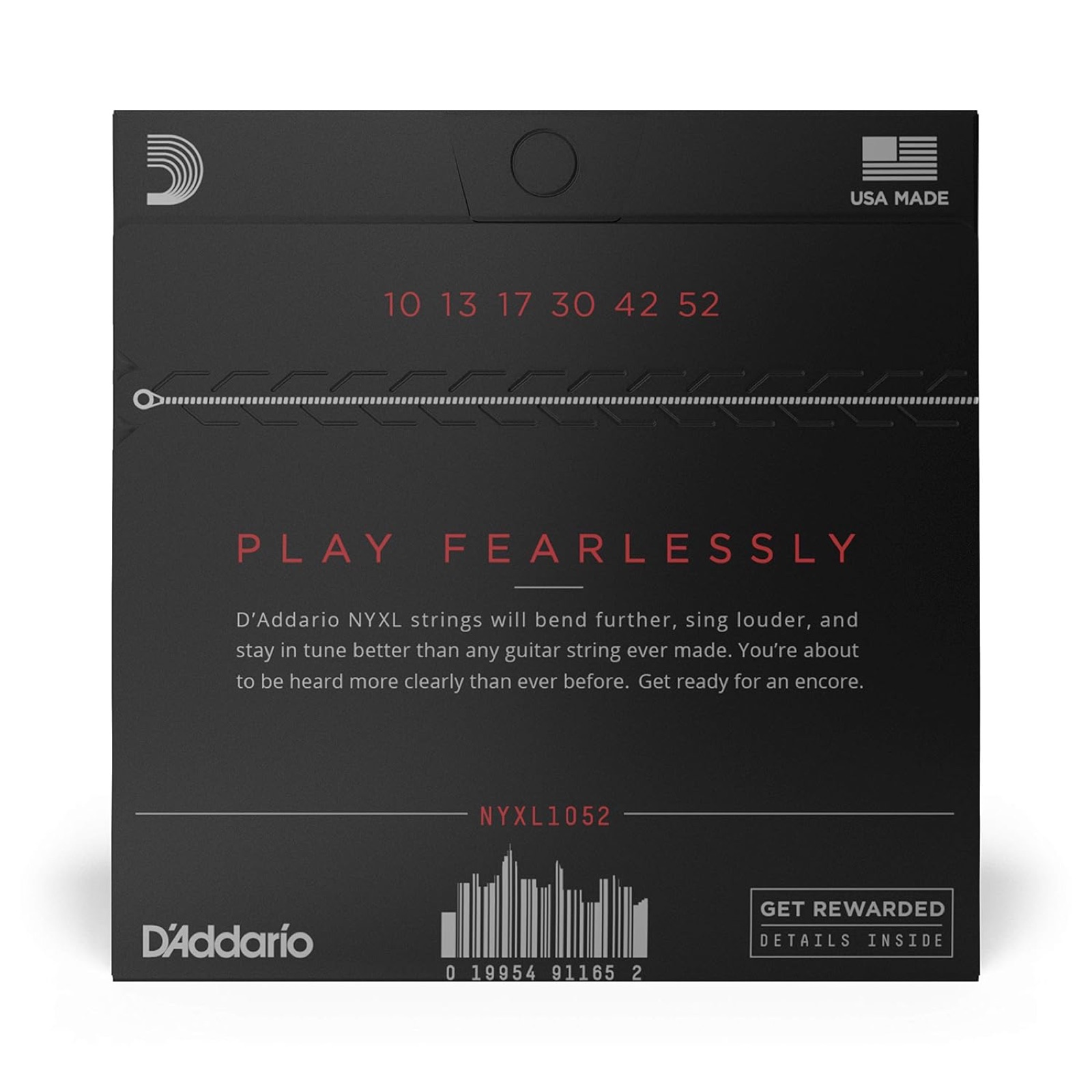 D'Addario NYXL1052 10-52 Nickel Wound Electric Guitar Strings