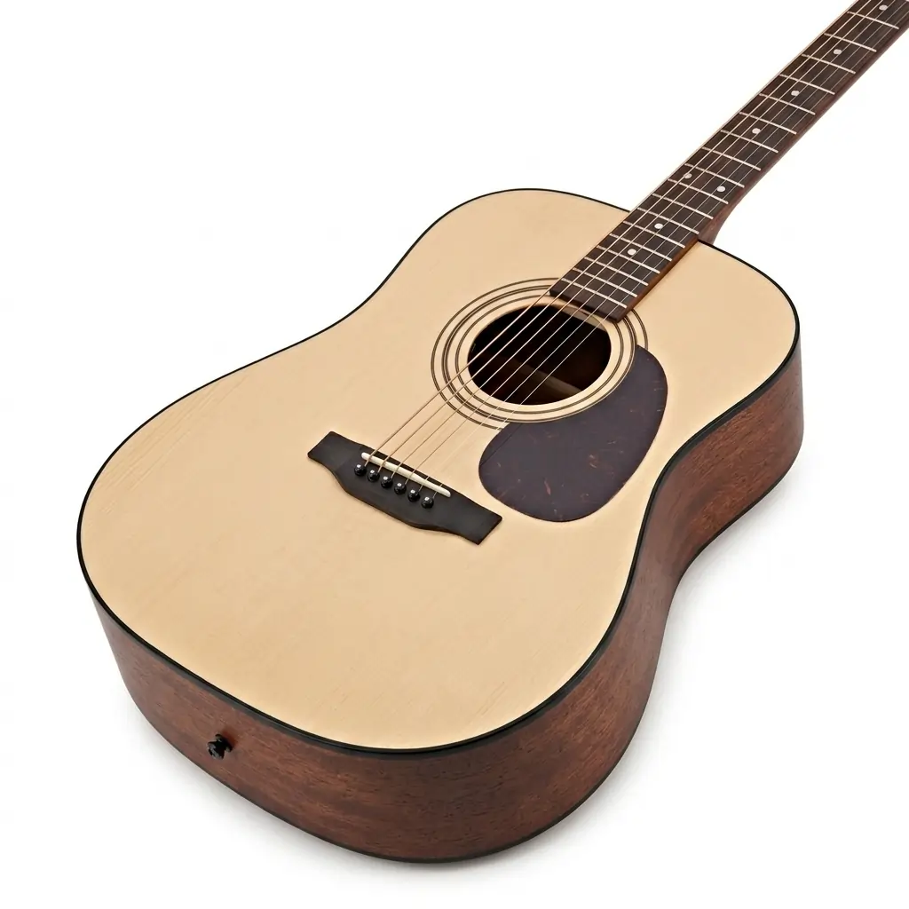 Cort AD300 OP Acoustic Guitar – Spruce Top, Mahogany Back & Sides, Merbau Fingerboard, Dovetail Neck Joint & Scooped Bridge for Superior Playability