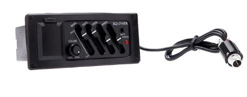 Andoer EQ-7545R Piezo Pickup Acoustic Guitar Preamp Amplifier