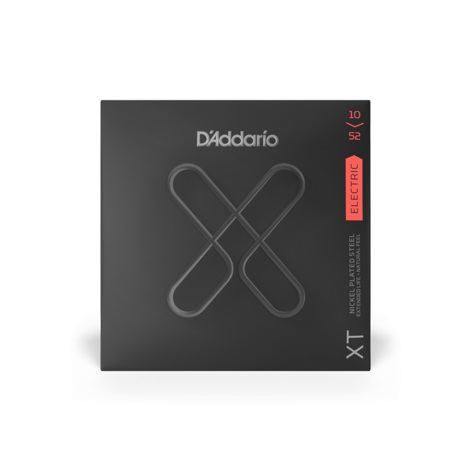 D’Addario XTE1052 XT Nickel Plated Steel Electric Guitar Strings, Light Top / Heavy Bottom (10-52)