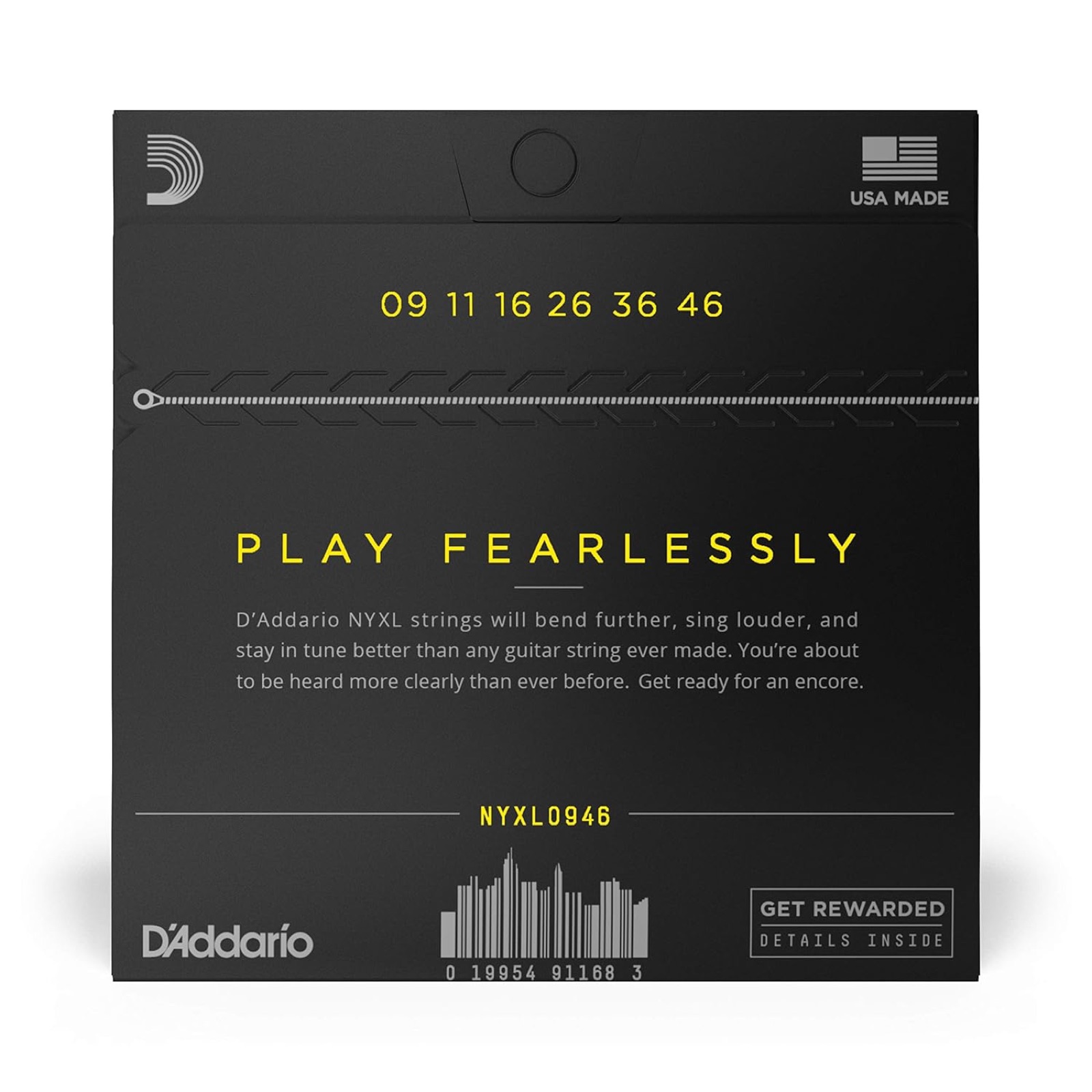 D'Addario NYXL0946 Nickel Wound Electric Guitar Strings, Super Light Top/Regular Bottom, 9-46